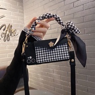 Houndstooth Coin Purse OPPOReno14 Phone Case 12/13pro Diagonal Reno10 Lanyard 9Pro Female 8se1.2 SJ