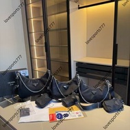 Prada 普拉達經典 HOBO 三合一斜挎包