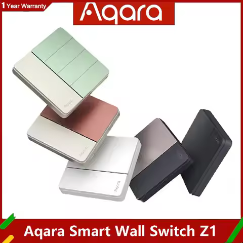 Aqara Smart Wall Switch Z1 Dual Control Zigbee 3.0 Compatible with Single Live/Neutral Wire Switch W