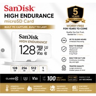 SanDisk MicroSD High Endurance 128GB 256GB 512GB Class 10 U3 V30