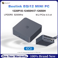 Beelink EQi12 MINI PC Intel Core i5-12450H/i7-12650H LPDDR5 24GB PCle4.0 2*LAN WIFI6 BT5.2 Wins11