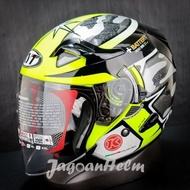 KYT HELM VENOM OPEN ALEIX ESPARGARO GM K-RACING | GREY | DOUBLE VISOR