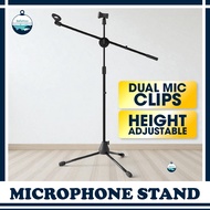 Adjustable Microphone Stand Professional Mic Floor Stand Kaki Mikrofon Mic Holder Tripod with Phone 