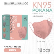 Masker Medis Anak Kn95 Pokana 6Ply Isi 12 Pcs Sensi Convex Duckbill -