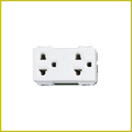 ❦ ✎ ∇ Panasonic Duplex Universal Outlet with Ground WEG 15929 with cover