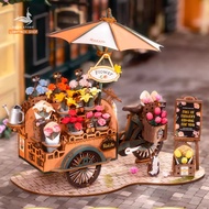 DIY wooden flower Cart model Robotime Rolife Blossom Cart TGS03. No glue required. Meaningful gifts