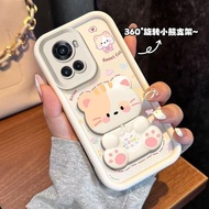 For One Plus Nord 5 CE5 5G/1+nord CE2 CE4 ace 3 Pro Phone Case Cartoon Makeup Mirror Airbag Protecti