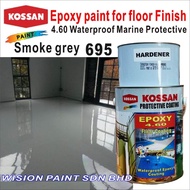 EPOXY 4.60 1L - 695 Smoke Grey • Kossan • Floor Coating • Heavy Duty Protection