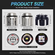 MAXGTRS ไฟตัดหมอกรถยนต์1:1หลอดไฟ LED LW5B L1B หลอดฮาโลเจนเหมาะสำหรับโตโยต้าสีขาวสีเหลือง