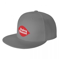 Dairy Queen Logo Adult Flat Sun Hat Printed Board Caps Hip Hop Dance Flat Brim Hat Flat Eaves Contra