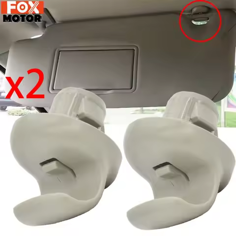2X Sun Visor Clips Fastener Clip Retainer Gray For Nissan Xterra Pulsar C13 Micra K12 Note E11 E12 L