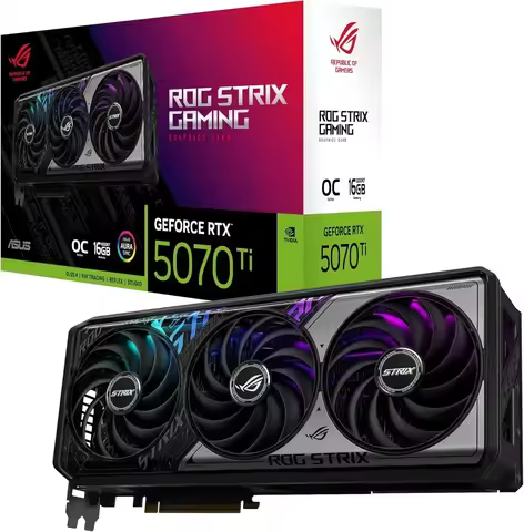 BUY DIRECT NEW-ASUS ROG Strix GeForce RTX 5070 Ti OC Edition 16GB GDDR7 Graphics Card (PCIe 5.0, HDM