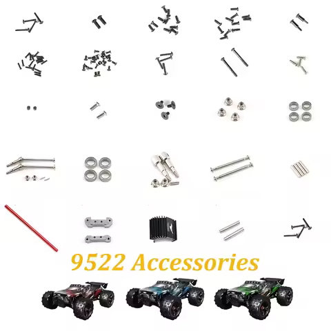 9522-5 Part High-speed RC Car Accessories Screws Serrated Cylindrical Pieces Steering Cup Gearbox Co