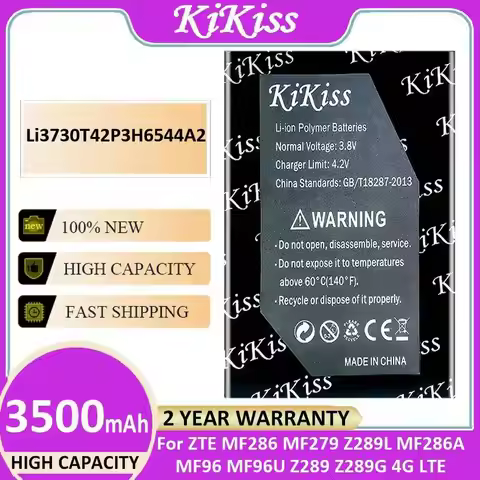 3500mAh Li3730T42P3H6544A2 Fast Charging For Zte MF286 MF279 Z289L MF286A MF96 MF96U Z289 Z289G 4G L