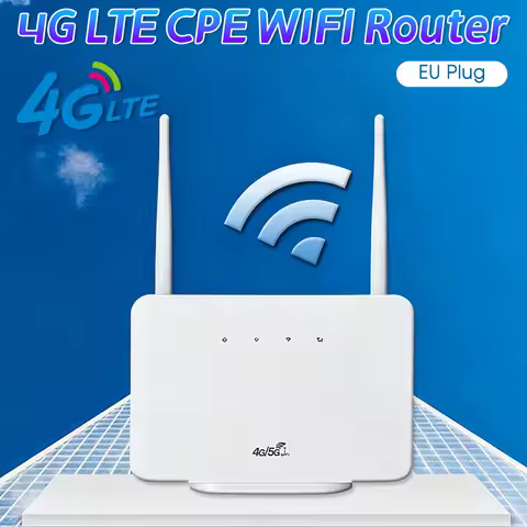2025 New 4G Wireless Router LTE CAT4 Indoor CPE Router Wifi 300Mbps Wireless Modem with Sim Card Slo