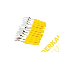 12pcs Mini Corn Cake Forks Thick Corn Handle Jelly Pudding Sticks