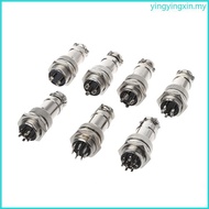 YIN Aviation Plug Male Female Wire Panel Metal Connector 16mm 2 3 4 5 6 8 9 Pin GX