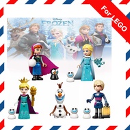 Princess Series Elsa Anna Minifigures Frozen Building Blocks Girls Toys Sister Gifts