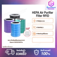 HEPA Air Purifier Filter / Xiaomi Mi Air Purifier Filter Anti-bacterial ไส้กรองเครื่องกรอกอากาศ เหมาะสำหรับเครื่องกรองอากาศ Xiaomi Mi Air Purifier 2S / 3C / 3H / Pro / 4Lite ไส้กรองอากาศเครื่องฟอกอากาศ กรองแบคทีเรีย PM2.5