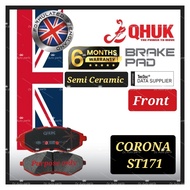 QHUK FRONT SET DISC BRAKE PAD TOYOTA CORONA ST171 (SEMI CERAMIC)