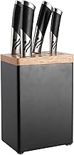 Empty Knife Block with Slot for Scissors and Sharpener - Empty Knife Block - Storage Organizer - Des