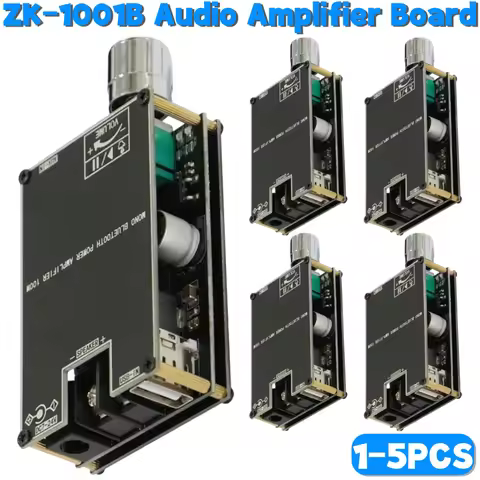 ZK-1001B Mono 100W BT Audio Power Amplifier Module Bluetooth-Compatible 5.1 AUX TPA3116D2 Amplifier 