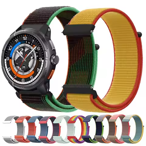 22mm Nylon Loop Strap For HAYLOU Solar Ultra Smartwatch Bracelet Sport Correa For Haylou Solar Solar
