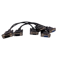 DB9 signal splitter cable (com 1-2) DB9 RS232 Male to 2 DB9 Female splitter cable