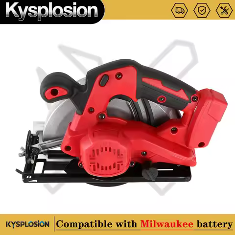7-inch Cordless Circular Saw 5000rpm Brushless Woodworking Saw 45-degree Cutting Angle Adjustment Fo