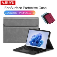 Flip Cover PU Leather Case For Microsoft Surface Pro 9 8 7 7Plus 6 5 4 Tablet Sleeve For Surface Go 1 2 3 Go2 Stand Case
