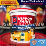 cat tembok eksterior nippon weatherbond 25 ltr coloursoflife tinting