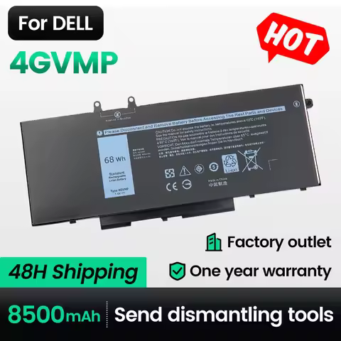 Keyuan 4GVMP new battery R8D7N For Dell 5400 Latitude 5500 Precision 3540 |3541 |3550 Inspiron 7590|