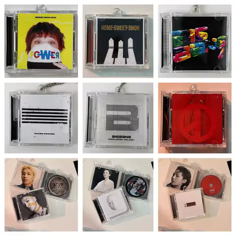 BIGBANG G-DRAGON POWER MINI Music CD NFC Keychain Play Songs Heartbreaker Album MADE Music Key ring