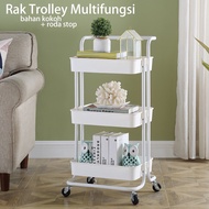 CODE U44I ZEN Trolley Shelf Bathroom Shelf Bedroom Shelf Salon Trolley Storage Shelf