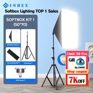 [7K OFF] INBEX Softbox Lighting Photography Portrait 50x70cm content creator lamp Photo lamp 3 color