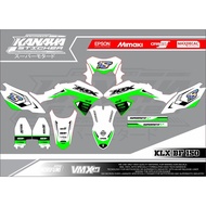 Decal KLX BF 150/ DECAL STICKER KLX BF / KLX 150 / DECAL CUSTOM KLX FREE DESIGN DESIGN SUKA SUKA CHE