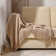 127x178cm/130x240cm Sofa Knitted Blanket Nordic Simple Solid Color Cotton Thread Sofa Protective Cov