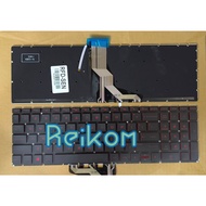 MERAH Keyboard hp Omen 15ax 15-ax 15-ax001tx 15-ax009na 15-ax201la 15-ax201tx 15-ax210nr 15-ax243dx 