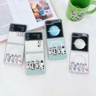 Magnetic Case Mofusand Samsung Galaxy Z Flip 6 5 4 3 Cute Cat Kitten Kitty Cat Cow Cow Duffy Bear Wi