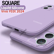 Vivo Y03t 2024 Square Liquid Casing For Vivo Y03t Y03s Y03 T S Y 03S VivoY03T 4G 5G 2024 Phone Case 