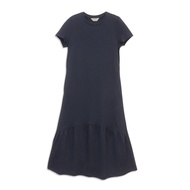 GIORDANO Women's Cotton Polyester Crew Neck Comfort Fit Dress (05465492)