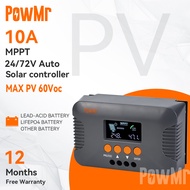 PowMr 10A 24/36/48/60/72V Boost MPPT Controller Overcharge Short Circuit และการป้องกันกระแสย้อนกลับจ