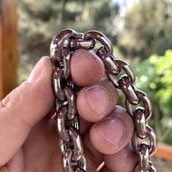Taoli Shop🌸Dog Necklace 5mm Stainless Steel Dog Collar Horse Dog Doberman Medium Large Dog P Chain G