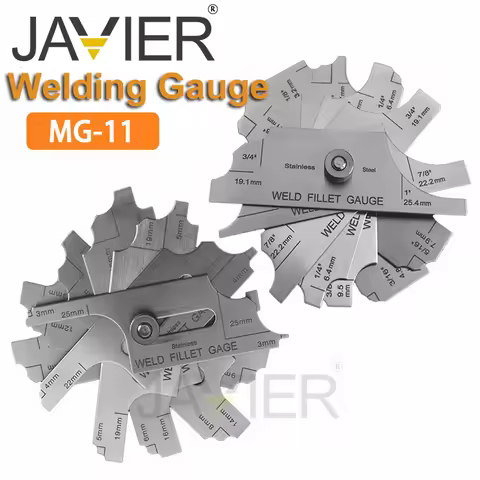 MG-11 Stainless Steel Welding Gauge Fillet Weld Set Gage Test Ulnar Welder Inspection Gauge Solderin