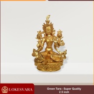 HIJAU Ready to ship] Green Tara Metal Statue Green Tara/ 2.5" Super Quality