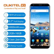 OUKITEL K5 5.7Ultrathin Android7.0 Quad-core 2G+16G dual SIM dual standby Cell phone 4G Smartphone D