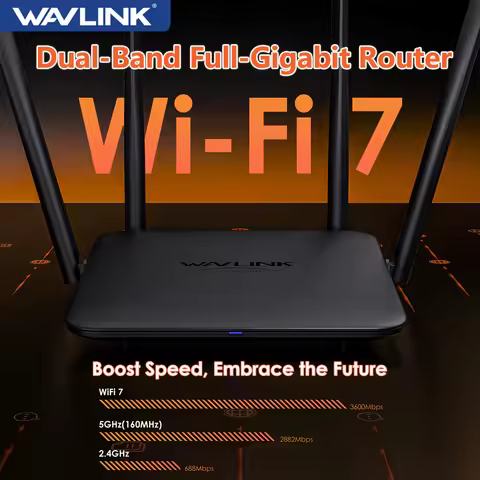 WAVLINK BE3600 Wi-Fi 7 Router Dual Band Full Gigabit Gaming Router Support EverythingMesh/Router/AP/