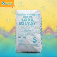 Bột Soda Solvay Light na2co3 (25kg/bao) tẩy rửa công nghiệp xử lý nước thải hóa chất môi tăng độ PH 
