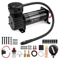 444C 200PSI Max Horn Air Compressor Kit With Relays Switch Black Truck Boat 12V
