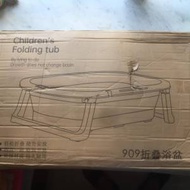 $80 100% 全新 未開封 嬰兒 BB 特大可摺疊式洗澡浴盆 (有盒) [49.5cm x 10.5cm x  ...